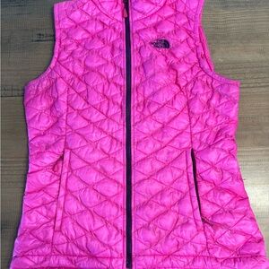 The North Face Pink Thermoball Quilted Vest